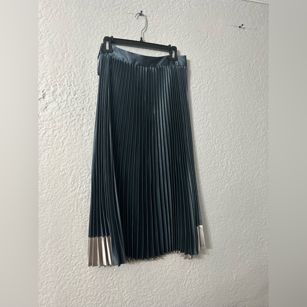 Ted Baker Satin pleated midi skirt